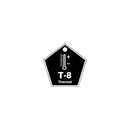 Accuform Plastic, 1-1/2 in Width, 1.56 in Height, , 5 PK TDK808XVM